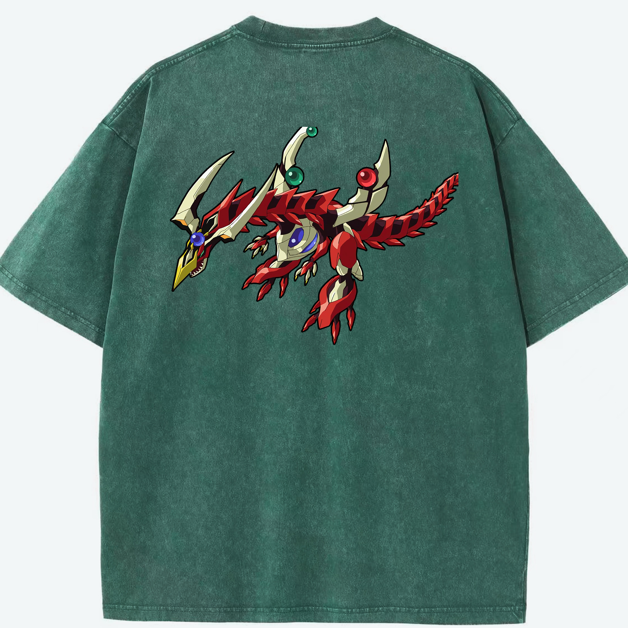 （画像用） 遊☆戯☆王 Yu-Gi-Oh! 綿100% ヴィンテージ風 半袖Tシャツ（背面プリント）